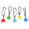 5pcs Teething Toys Silicone Skull Pattern Round Shape 5 Color
