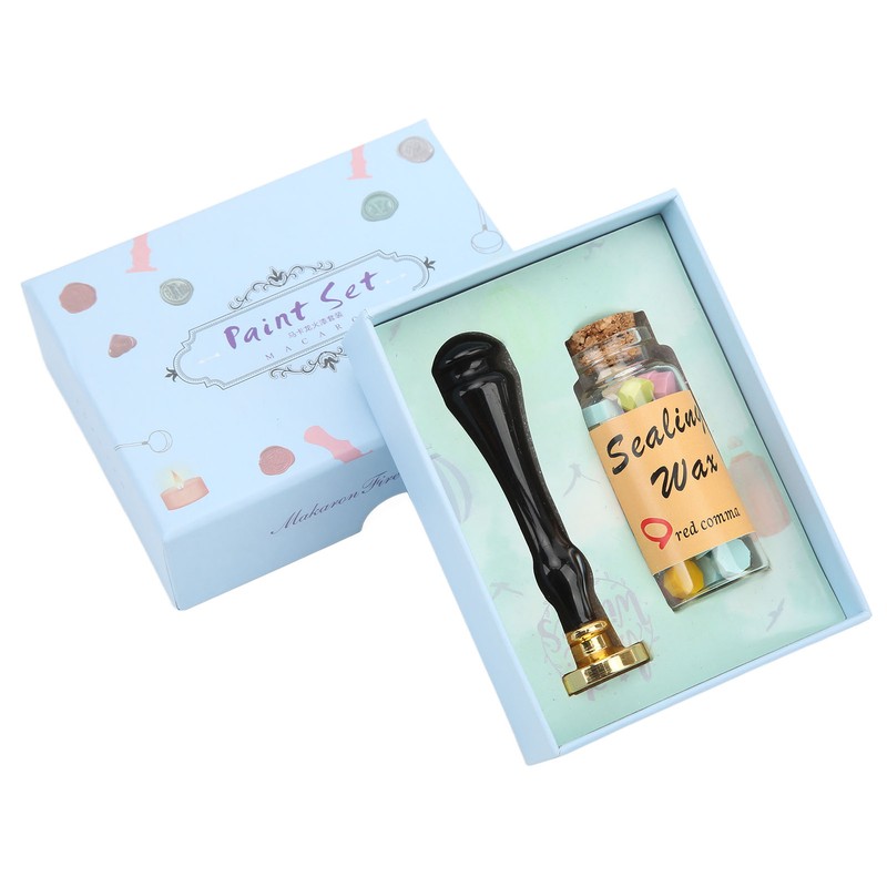 Wax Sealing Stamp Set Clear Pattern Anti Rust Exquisite Packaging