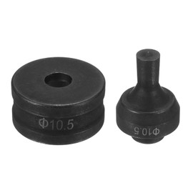 sourcing map Hydraulic Hole Punch Die Φ10.5mm Round Hole 40Cr Steel Electric Punching Kit for CH75 Electric Punching Machine, Black