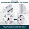 W11517331 for Whirlpool Electric Range Knobs (2pcs) Replace W10850027 W11117415