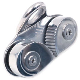 ZONADAH Cam Cleat with 16 mm Guide Rings, Boat Marine Sailing Boat 316 Stainless Steel Boat Rowing Fast Entry Cleats Sailing Accessories