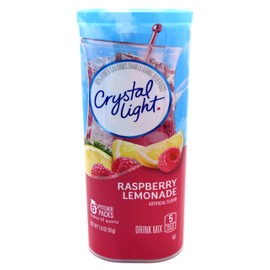 Crystal Light Raspberry Lemonade Drink Mix, 12-Quart 1.8-Ounce Canister (Pack Of 10)