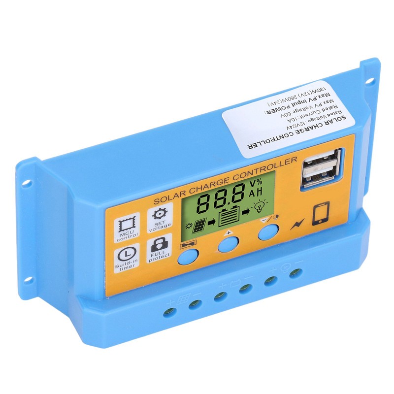 Solar Controller Digital Display Solar Panel Charge Controller Battery Intelligent
