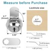 Pertinel Cam Locks Cabinet Locks Keyed Alike, 5/8'' (Length) Cylinder