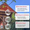 Bird Deterrents for Outside, Reflective 3D Stainless Steel Wind Spinners,