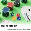 Set of 10 Colours Dice Set, 16 mm Acrylic Play