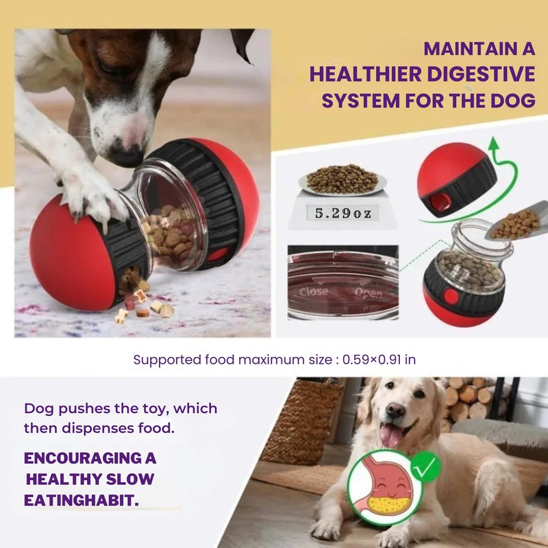 Aon Jasmine Interactive Dog Treat Dispensing Ball – Slow Feeder