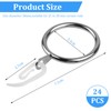 Curtain Rings, 24pcs Metal Curtain Ring with 24pcs Hooks, Drape