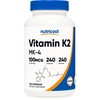 Nutricost Vitamin K2 (MK4) 240 Capsules (100mcg) - Gluten Free