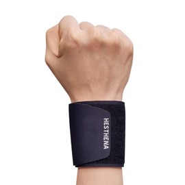 HESTHENA Fingerfree Wrist Brace, Colorful Wrist Support, Lightweight and Flexible, Comfortable and Adjustable, for Norma1 Pain, Fit for Both Hands, 1pcs, Black, Medium