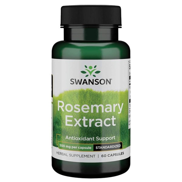 Swanson Rosemary Extract 500 Milligrams 60 Capsules