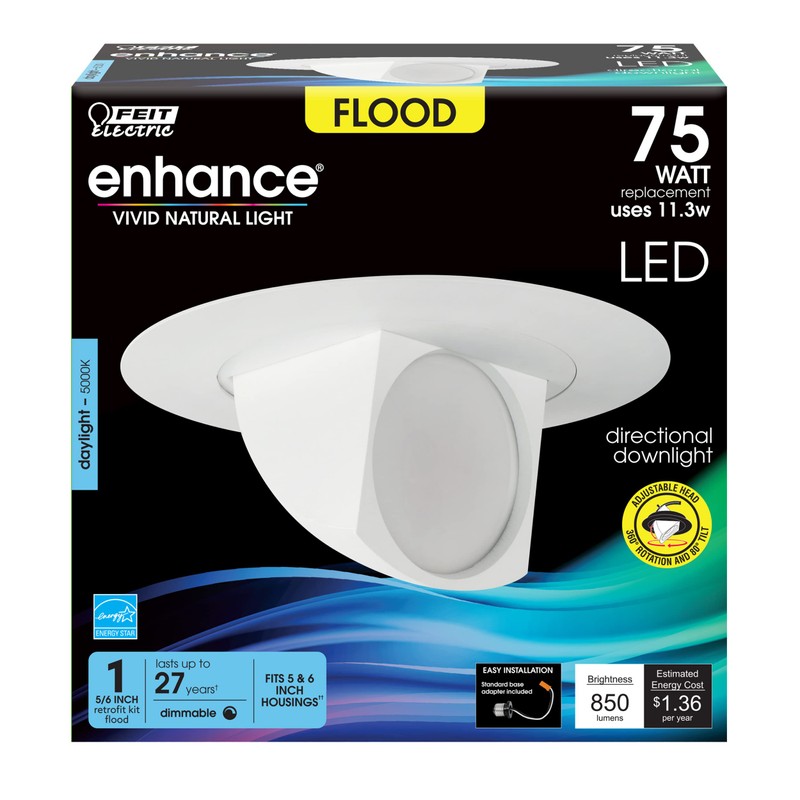 Feit Electric 4 inch Adjustable Scoop Recessed LED Downlight -