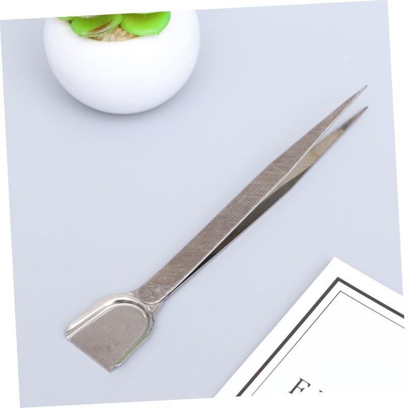 ABOOFAN 2pcs Professional Jewelry Tweezers with Scoop Shovel for Diamond