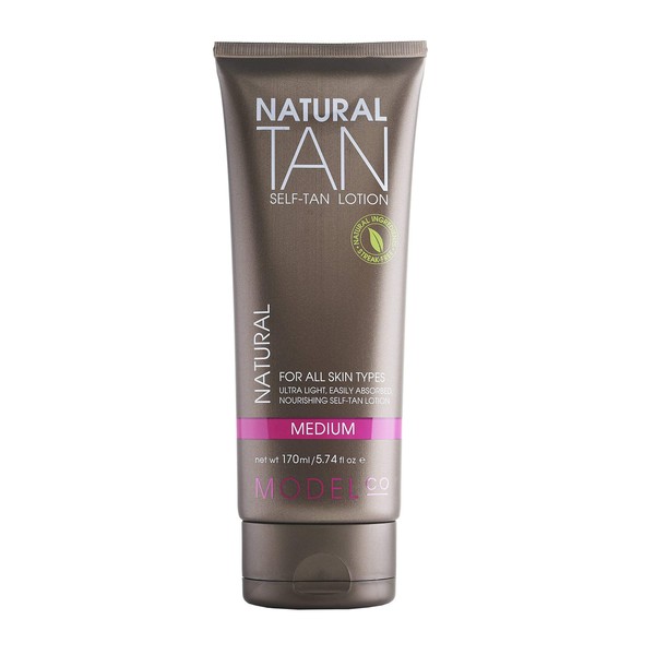 ModelCo Instant Sunless Natural-Looking Self-Tanning Lotion - Infused with Argan