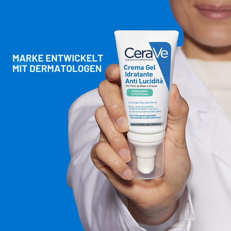 CeraVe Gel-Crema Hidratante Oil Control, Para Piel Mixta a Grasa,