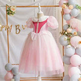 monoii e0273 Princess Aurora Princess Dress, Children, Sleeping Beauty, Kids' Robe Set, Princesses, Costume, Cosplay, Halloween, Costume, Girls, Christmas, Birthday, Gift