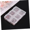 minkissy Nail Art Rhinestone Box Flat Back Gems Pack Rhinestones