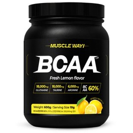 머슬웨이 머슬웨이 BCAA 아미노산 보충제 레몬맛 600g 1개 MuscleWay BCAA Amino Acid Supplement Lemon Flavor 600g 1 package