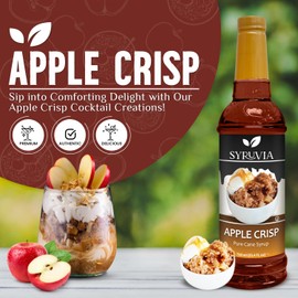Syruvia Holiday Syrup Apple Crisp - 25.4oz - Flavor Holiday Gift Set, Gluten-Free, Kosher (3-Pack)