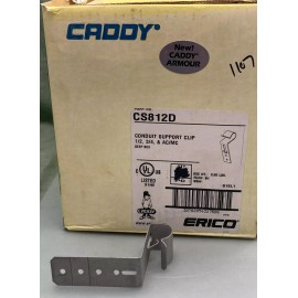 ERICO CADDY QTY 2 ERICO CADDY CS812D Spring Steel 1/2"/3/4" EMT Stud Attachment