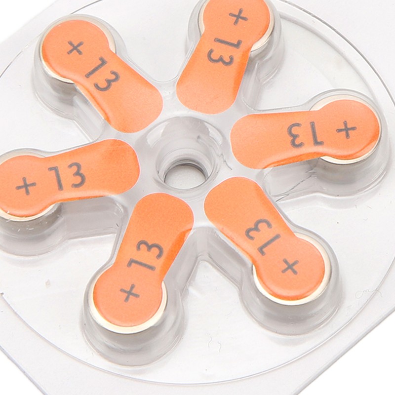 60pcs A13 Hearing Device Battery Zinc Air Lasting Power Sound
