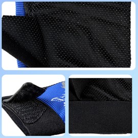 CubePlug Kids Boy Girl Cycling Climing Half Finger Gloves GEL Padded BMX Bike Fingerless [SPI] (Blue Wolf, XL)