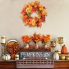Autumn Wreath for Front Door, 17.5 in Fall Wreath with