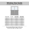 Home Queen White Water Resistant Bathroom Window Curtain, Waffle Textured