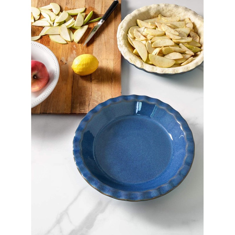 LE TAUCI Ceramic Pie Dish for Baking, 9 Inches Pie