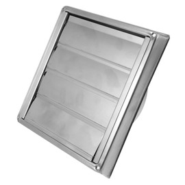 Gadpiparty Louvered Dryer Vent Cover Outdoor Stainless Steel Vent Cap Design for Kitchen Bathroom Weatherproof Mouse Durable Stainless Steel