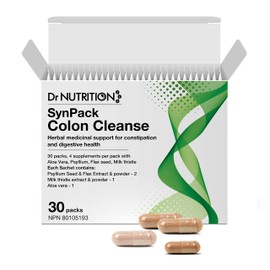 Dr Nutrition 360® Colon Cleanse and Detox - 30 Day Gentle Colon Cleanse Digestive System - Bloating and Constipation Relief for Adults