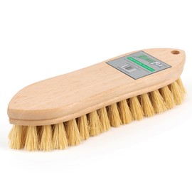 Finyl Fix Vinyl & Leather Scrub Brush - Natural, Non-abrasive Tampico Bristles: Upholstery Cleaning, Boats, Canvas, Car Detailing, Couch Cleaner, Leather Car Seat Cleaner, Pet, Pig, Horse & Shoe Brush