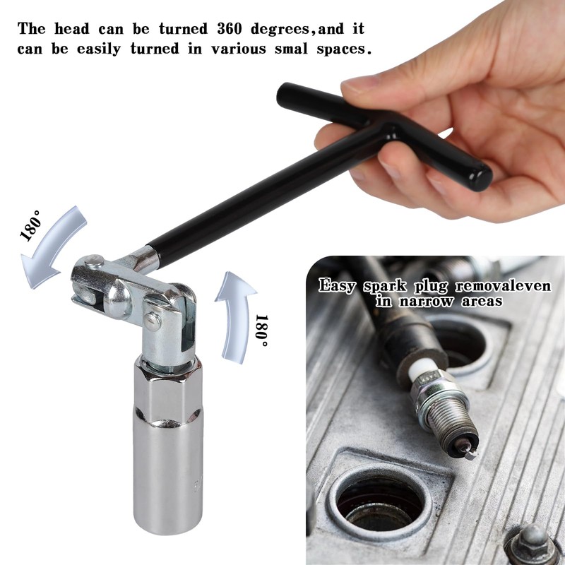 shallyong Spark Plug Wrench, Spark Plug Wrench Universal 16 mm,