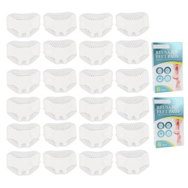 12 Pairs Feet Pads Breathable Silicone Foot Cushions Shockproof Non Slip Metatarsal Cushion Pads Soft Shoe Pads for Work Travel Shopping