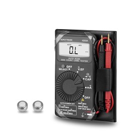 Mini Multimeter Digital AP-4203 LCD Display 2999, AC/DC Voltage, Resistance, DC/AC Current, Capacity, Diode Test Diode and Acoustic Continuity Test, Widely Used for Electrical Troubleshooting