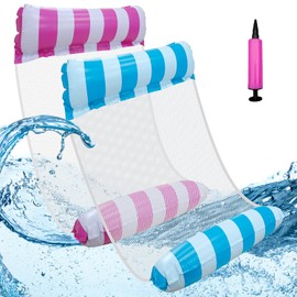 Yi'antai Water Mattress, Pack of 2 Air Mattress Pool Water Seat Pool Water Hammock with Net Bath Hammock, Pool Accessories Fun Adult Air Mattress Water