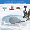 KNEOYR 500W De-icer Submersible Bird Bath Heater - Ideal for