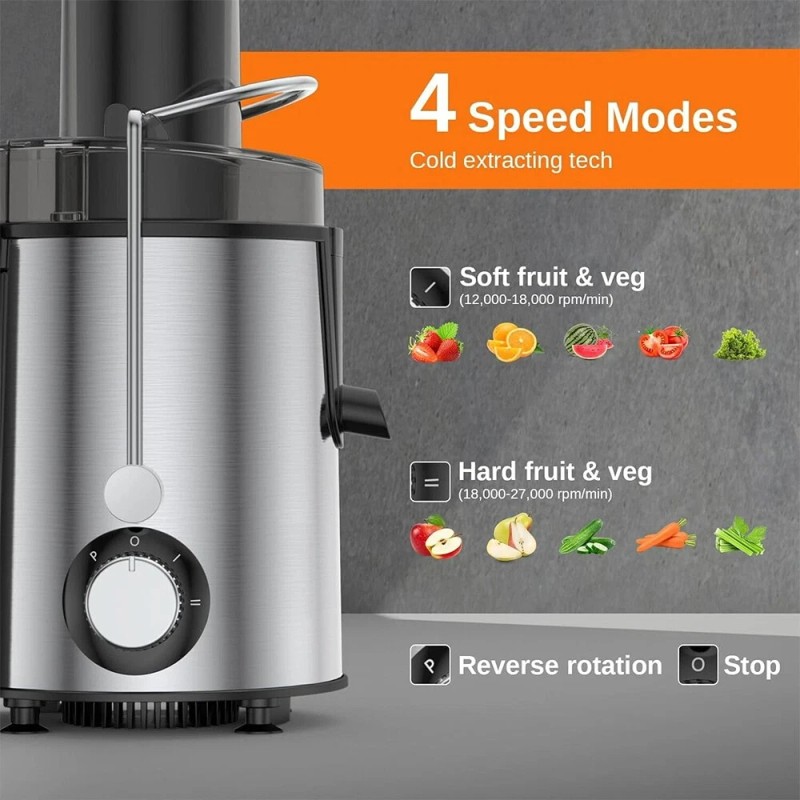 800W Electric Juicer Fruit Vegetable Blender Juice Extractor Citrus Machine