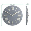 JONES CLOCKS Traditional 12" Premium Indoor Convex Wall Clock, The