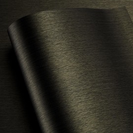 LACHEERY 16"x276" Brushed Stainless Steel Contact Paper Peel and Stick Kitchen Contact Paper Waterproof Heat Resistant Removable Bronze Metallic Peel and Stick Wallpaper Roll for Stove Fridge Film