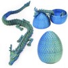 FANGHENG 3D rhombus Articulating Gemstone Crystal Dragon Egg Figurine Executive