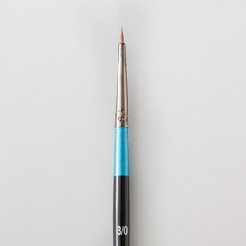 Daler-Rowney Aquafine Watercolour Brush, Natural Sable Hair, Short Handle, Round, 3/0