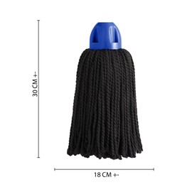 MAYA Mop Max Pro. Efficient and long-lasting cleaning for smooth surfaces. 100% microfibre. Extra absorbent and easy to wring. Universal thread. Pack of 1 mop (blue cap)