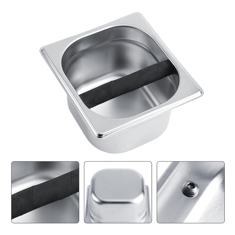BestYiJo Caja de café de acero inoxidable, caja de golpe