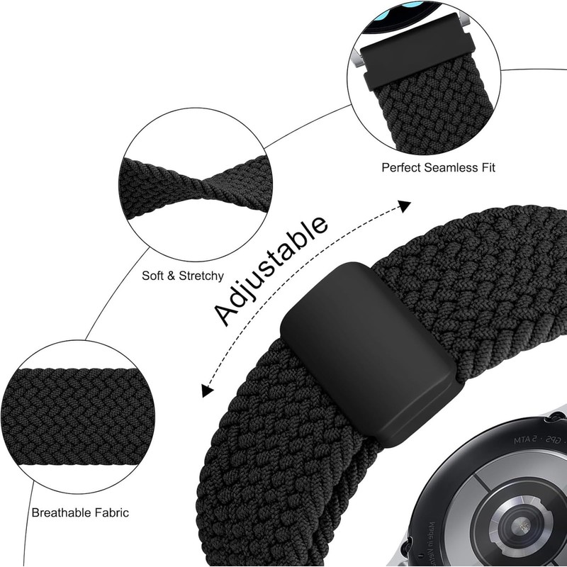 GIOPUEY Strap Compatible with CMF Watch Pro, Flexible Nylon Braided