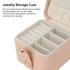 Travel Jewelry Box Organizer Small Portable Storage Case 2 Layer