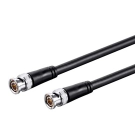 Monoprice HD-SDI RG6 BNC Cable - for Use in HD-Serial Digital Video Transfer, 0.5 Feet, Black - Viper Series