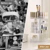 Organizador De Maquillaje Acrílico Giratorio Para Brochas