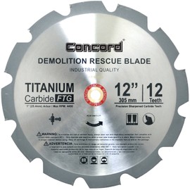 Concord Blades RCB1200T012HP 12" Teeth TCT Demolition Rescue Carbide Saw Blade
