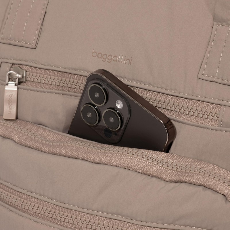 Baggallini Chelsea Laptop Backpack, Moonrock Puff